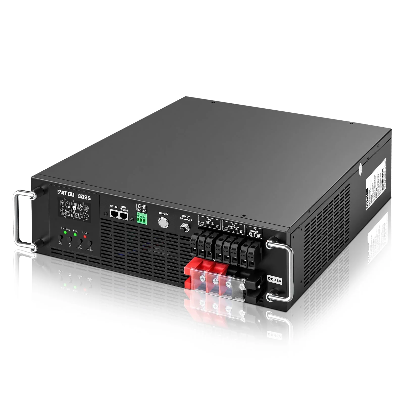 DATOUBOSS DT-3U-4862S — Гібридний інвертор 6200 Вт 48 В, стійковий 3U, головне фото