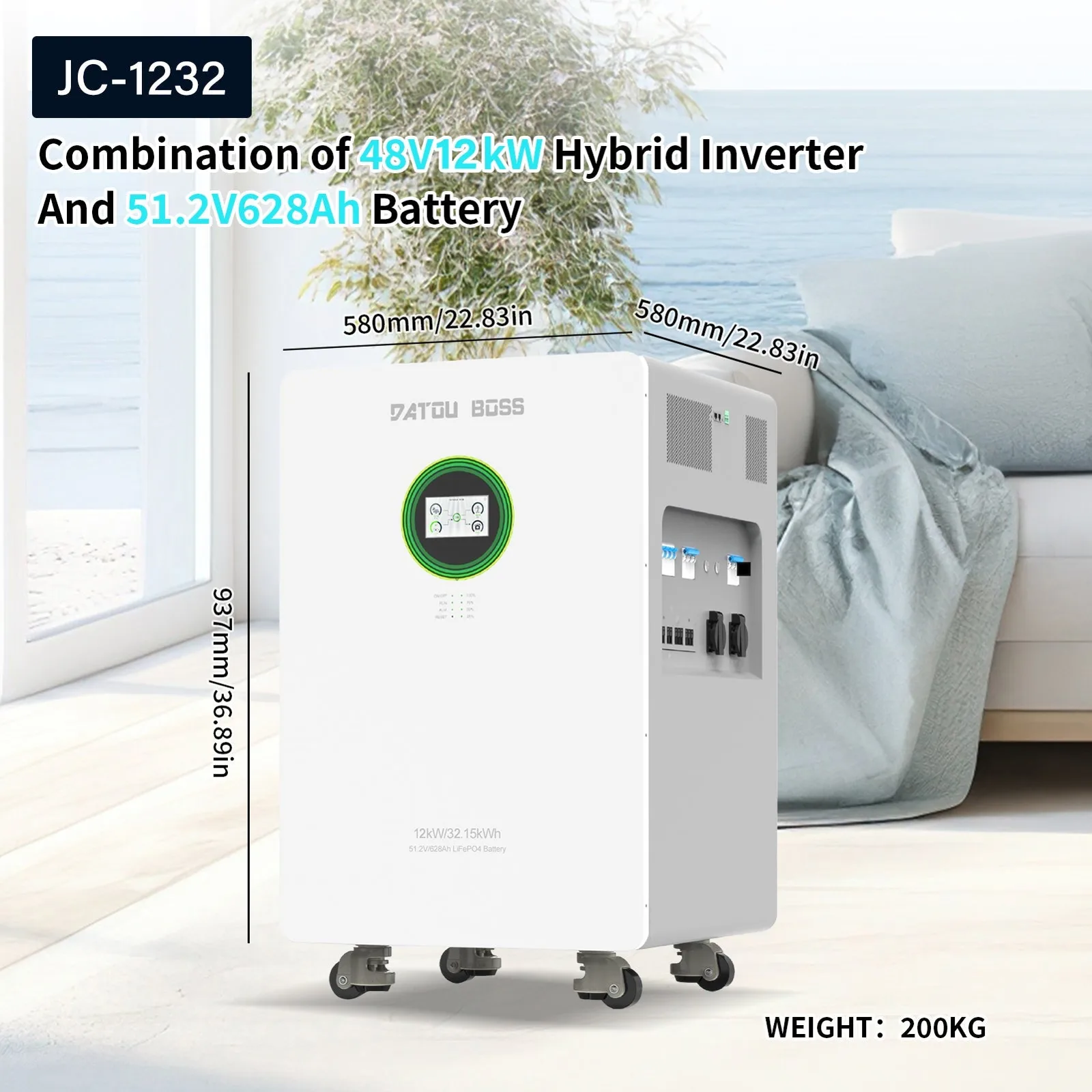DATOUBOSS JC-1232 — Система All-in-One 12 кВт + 32,15 кВт·год, фото 6 з галереї