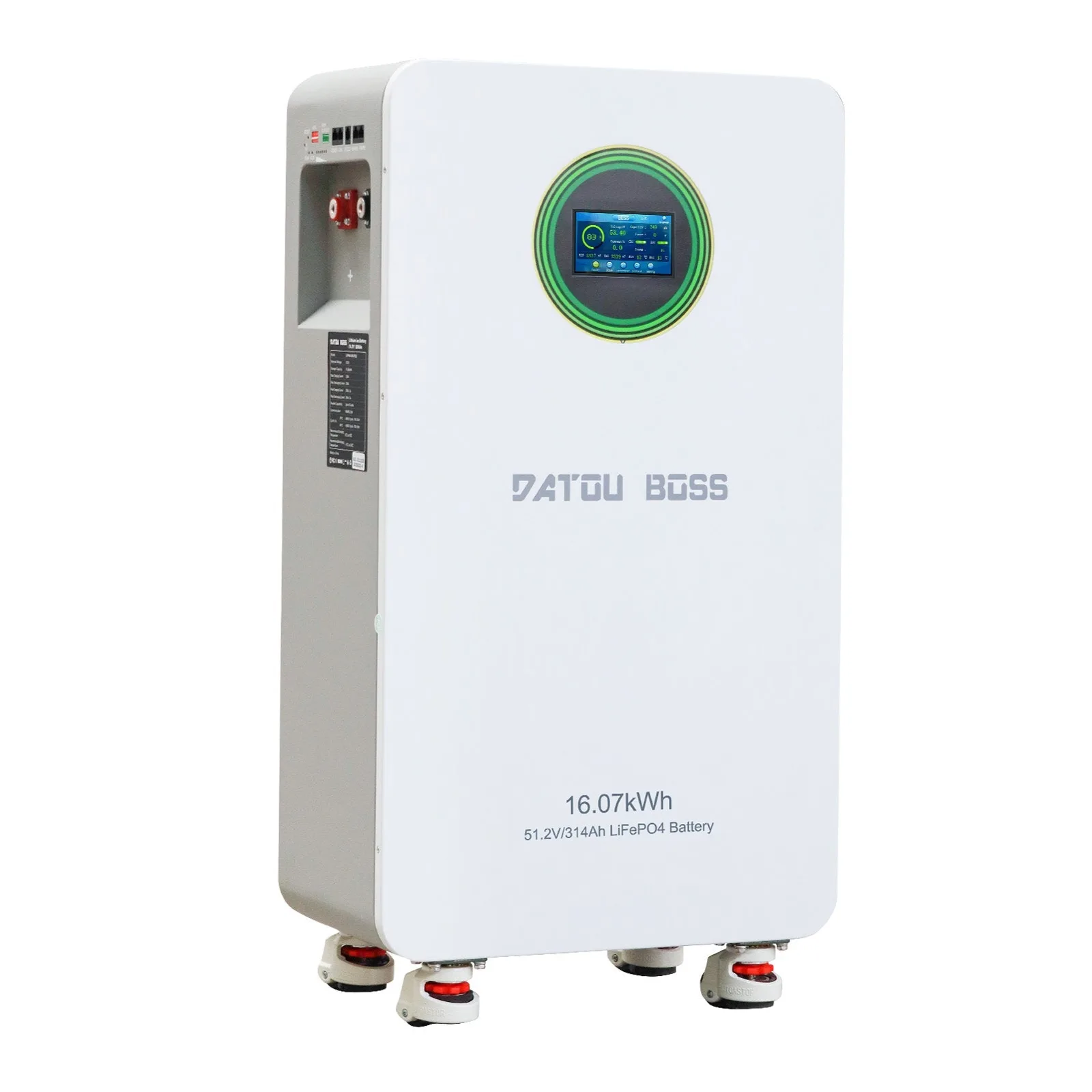 DATOUBOSS LFP48-314-FSD — Підлоговий LiFePO₄ акумулятор 51,2 В 314 А·год (16,07 кВт·год), головне фото