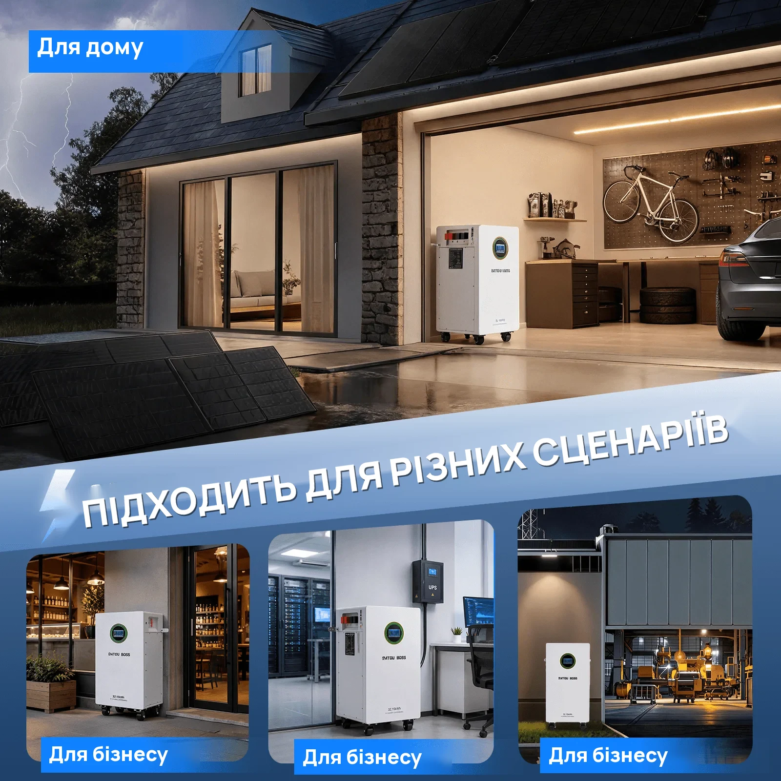 DATOUBOSS DT-48628S — LiFePO₄ акумулятор 51,2 В 628 А·год (32,15 кВт·год), фото 4 з галереї