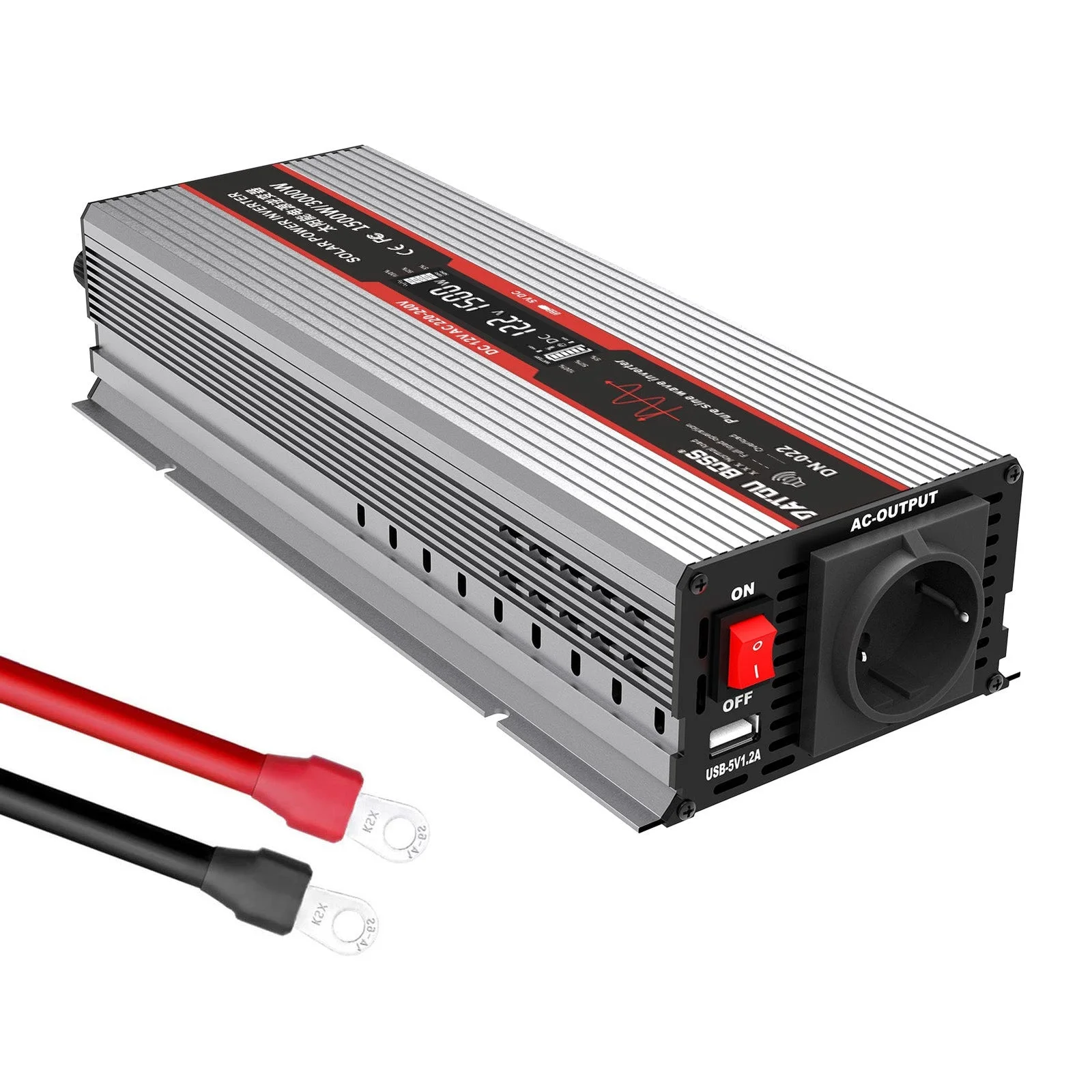 DATOUBOSS DT-DNG1500W-24V — Інвертор чистої синусоїди 1500 Вт 24 В, головне фото