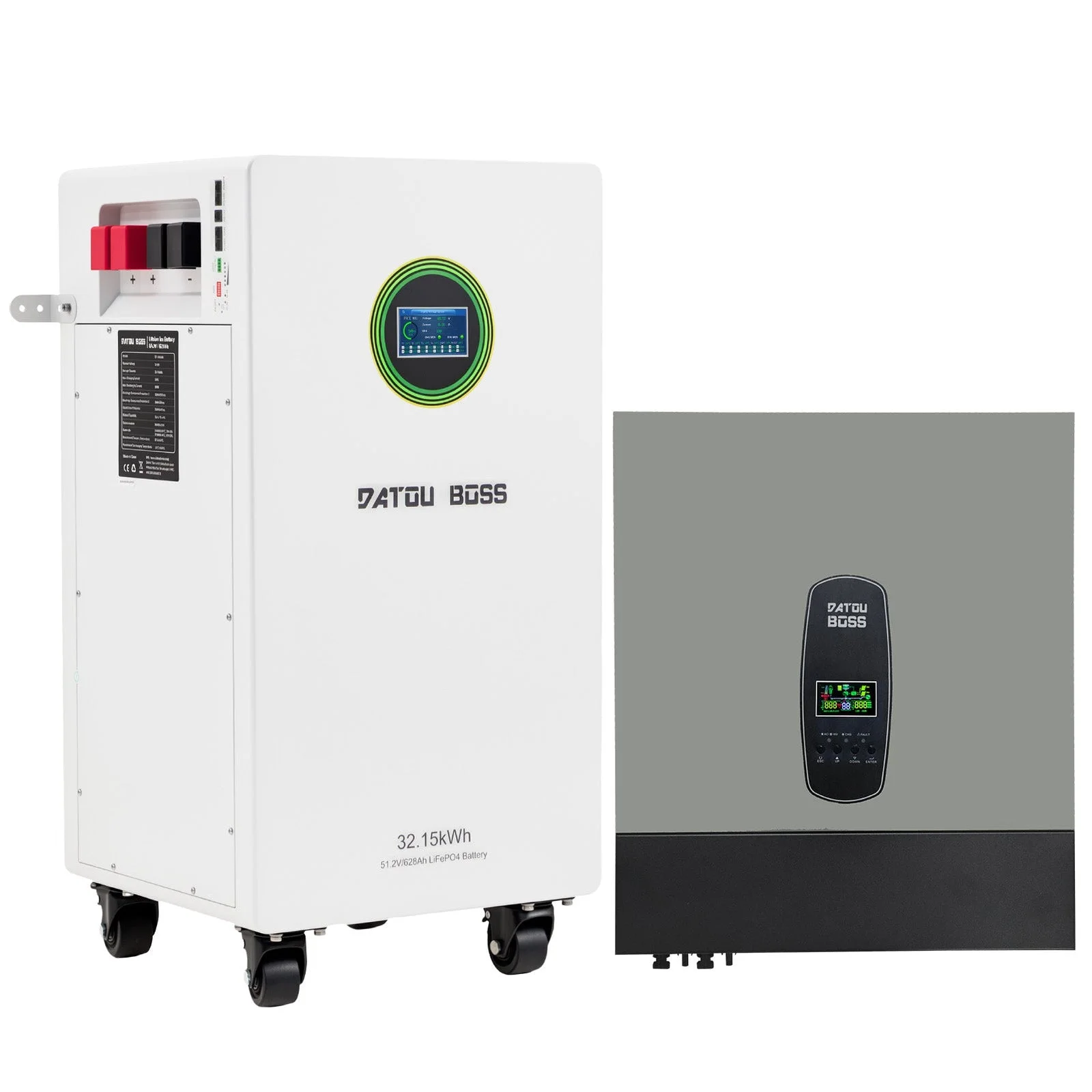 DATOUBOSS DT-4811B + DT-48628S — Комплект 48 В 32 кВт·год: інвертор 11 кВт + LiFePO₄ 628 А·год, головне фото