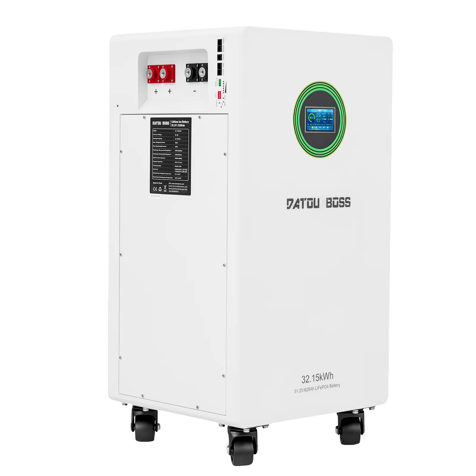 DATOUBOSS DT-48628S — LiFePO₄ акумулятор 51,2 В 628 А·год (32,15 кВт·год), фото 3 з галереї