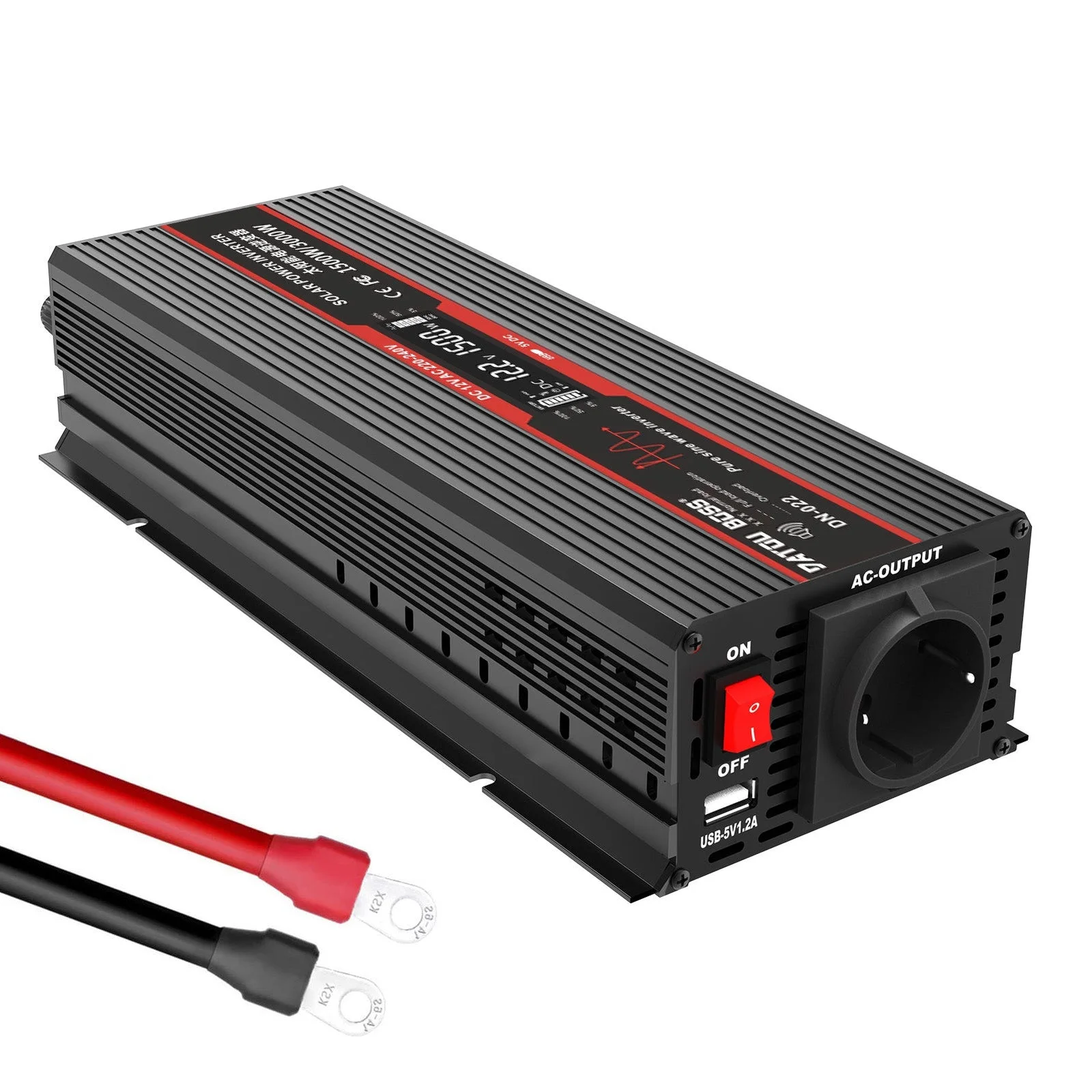DATOUBOSS DT-DNB1500W-24V — Інвертор чистої синусоїди 1500 Вт 24 В (серія DNB), головне фото