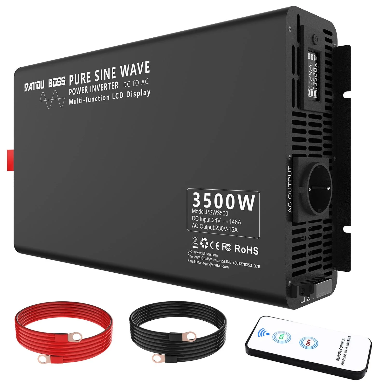 DATOUBOSS DT-DNB3500W-24V — Інвертор чистої синусоїди 3500 Вт 24 В, головне фото